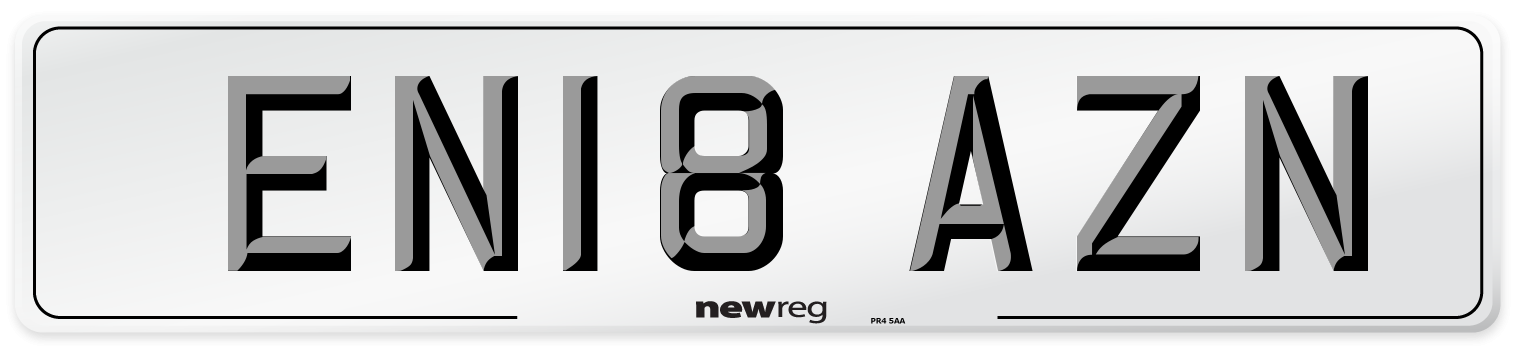 EN18 AZN Number Plate from New Reg